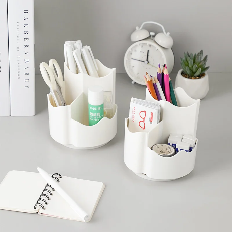 Ferris Wheel 360° Rotating Pen Holder Large Capacity Cute Pencil Storage Box Desktop Organizer School Office Stationery