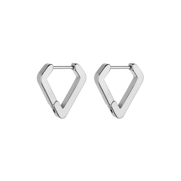 1 Pair Men's Stainless Steel Hoop Earrings, Viking Runes Black Earrings For Men/Women