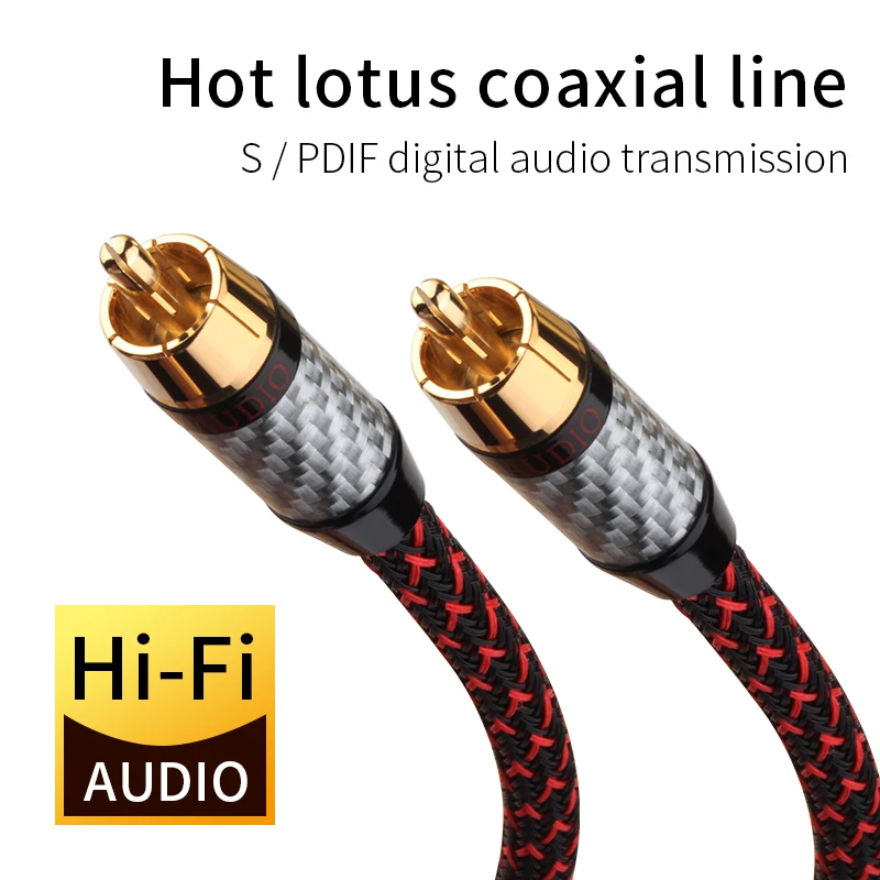 YYAUDIO Coaxial Audio Cable Rca to Rca Cable Hi Fi Coax Male to Male Speaker Cable Subwoofer Cable Video Rca AV TV Cable