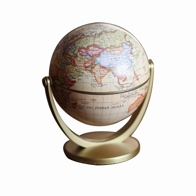 Europa En De Verenigde Staten Engels Retro Globe Ornamenten Global Leren Ornamenten Prachtige Kantoorbenodigdheden Globe