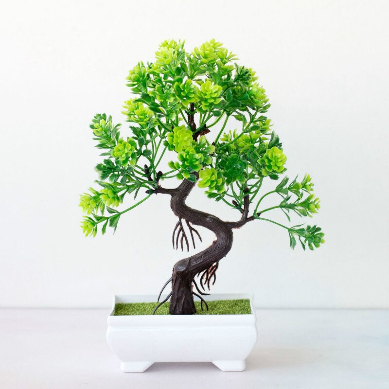 Simulatie bloemen kunstplanten bonsai simulatie plastic boom pot plant pot ornamenten voor thuis tafel tuin decoratie knutselen