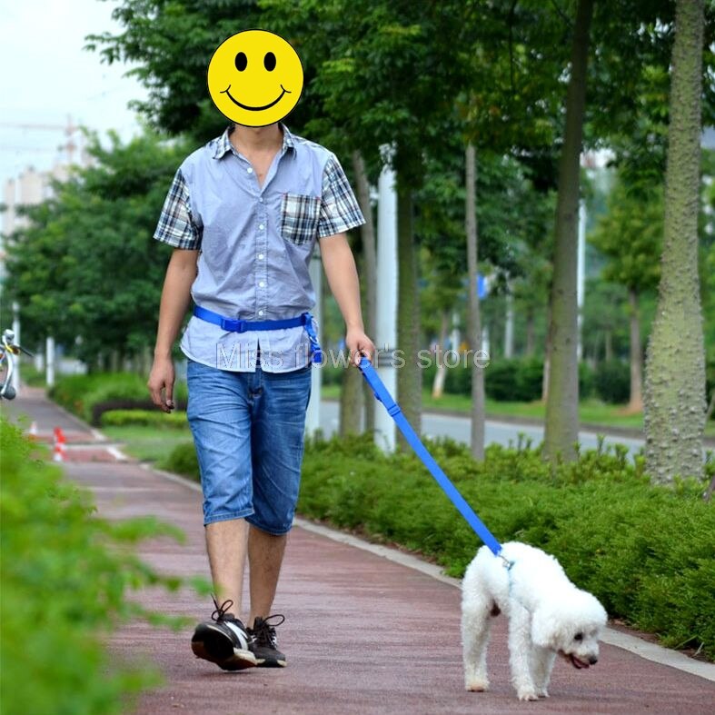 1 PCS Pet Hond Running Walking Jogging Verstelbare Handsfree Leash Taille Riem