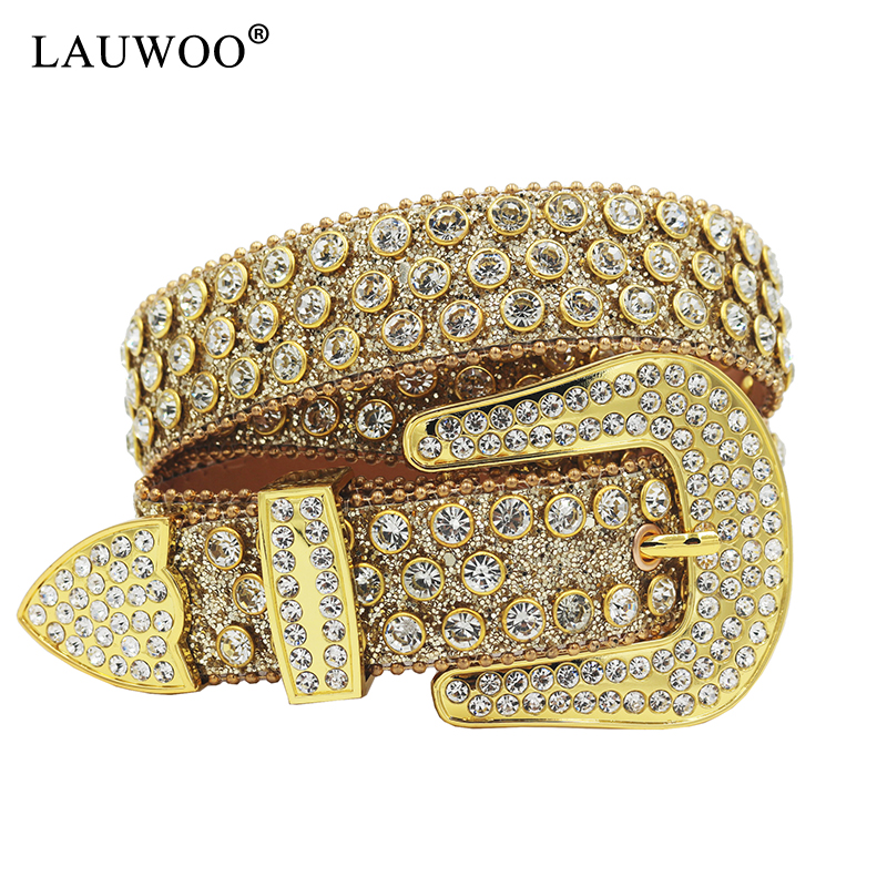 Strass riemen, bling, luxe riem voor dames en heren, cinto de strass, western riem met studs, kristallen cowgirl, cowboy: Wit / 115cm