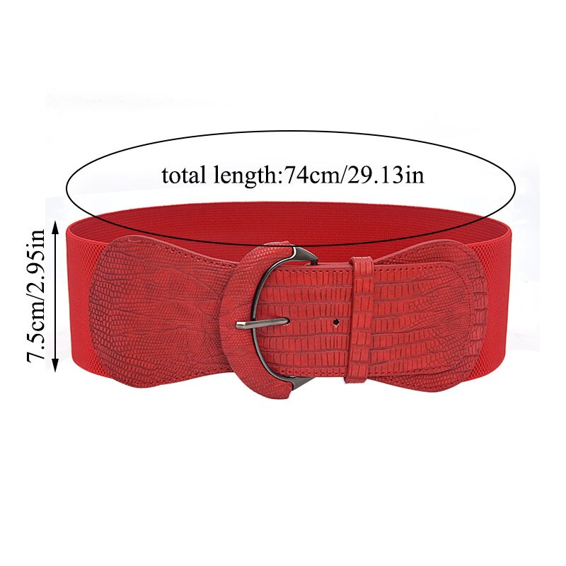 Abrigo faja vestido cinturón mujer pretina ancha elástica con círculo Bukle Casual ajustable corsé decorativo cintura cinturón