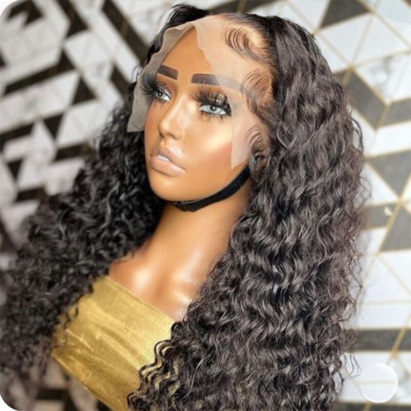 Soft Loose Curly Synthetic Wig Pre Plucked Baby Hair Synthetic Wigs for Black Women Synthetic Lace Front Wig Free Part Daily Wig