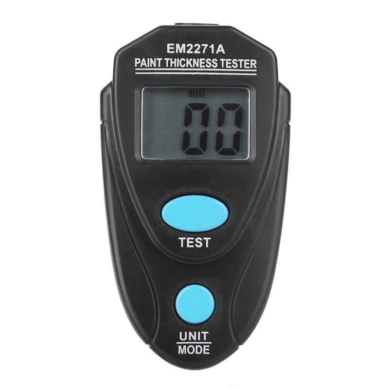 Belægning maling tykkelse gauge tester ultralyd film mini bil belægning måling maling måler instrument 0-1.25mm rm660: Em2271 sorte