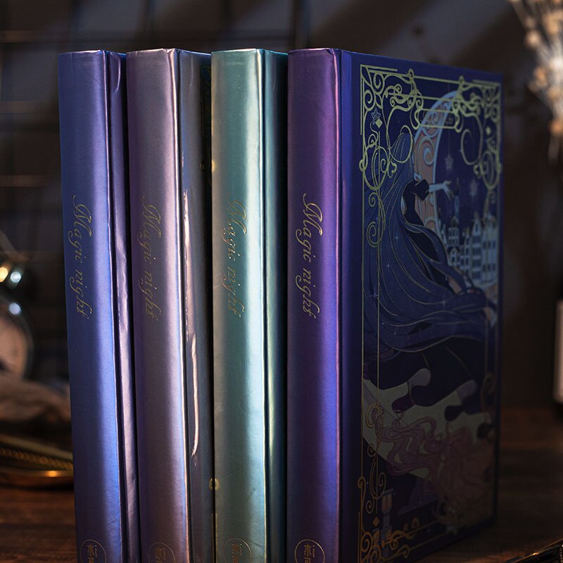 &quot;magisk slot&quot; dagbog journal skitsebog smuk planlægger notesbog studie notesblok hardcover julebørn og piger
