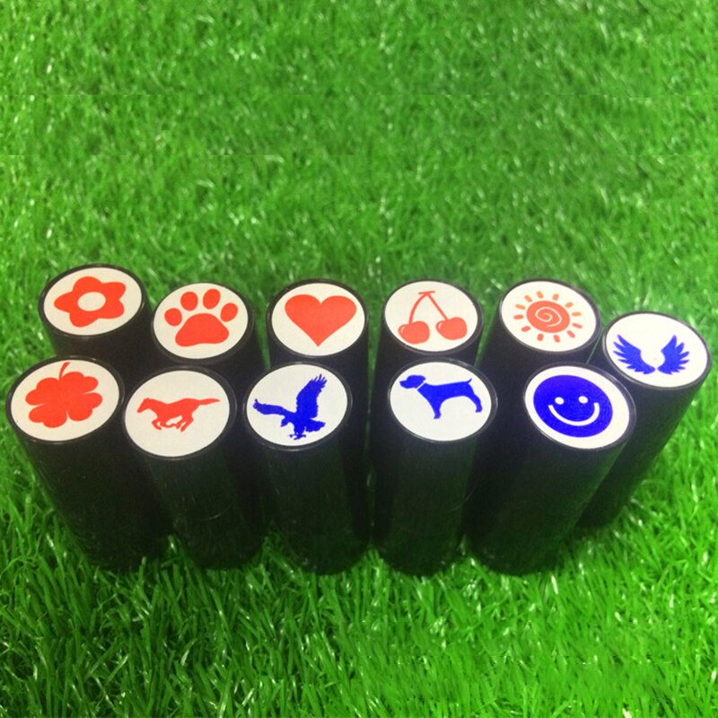 Quick-dry Plastic Golf Ball Stamper Stamp Marker Impression Seal Golf Club Accessories Symbol Golfer Souvenir