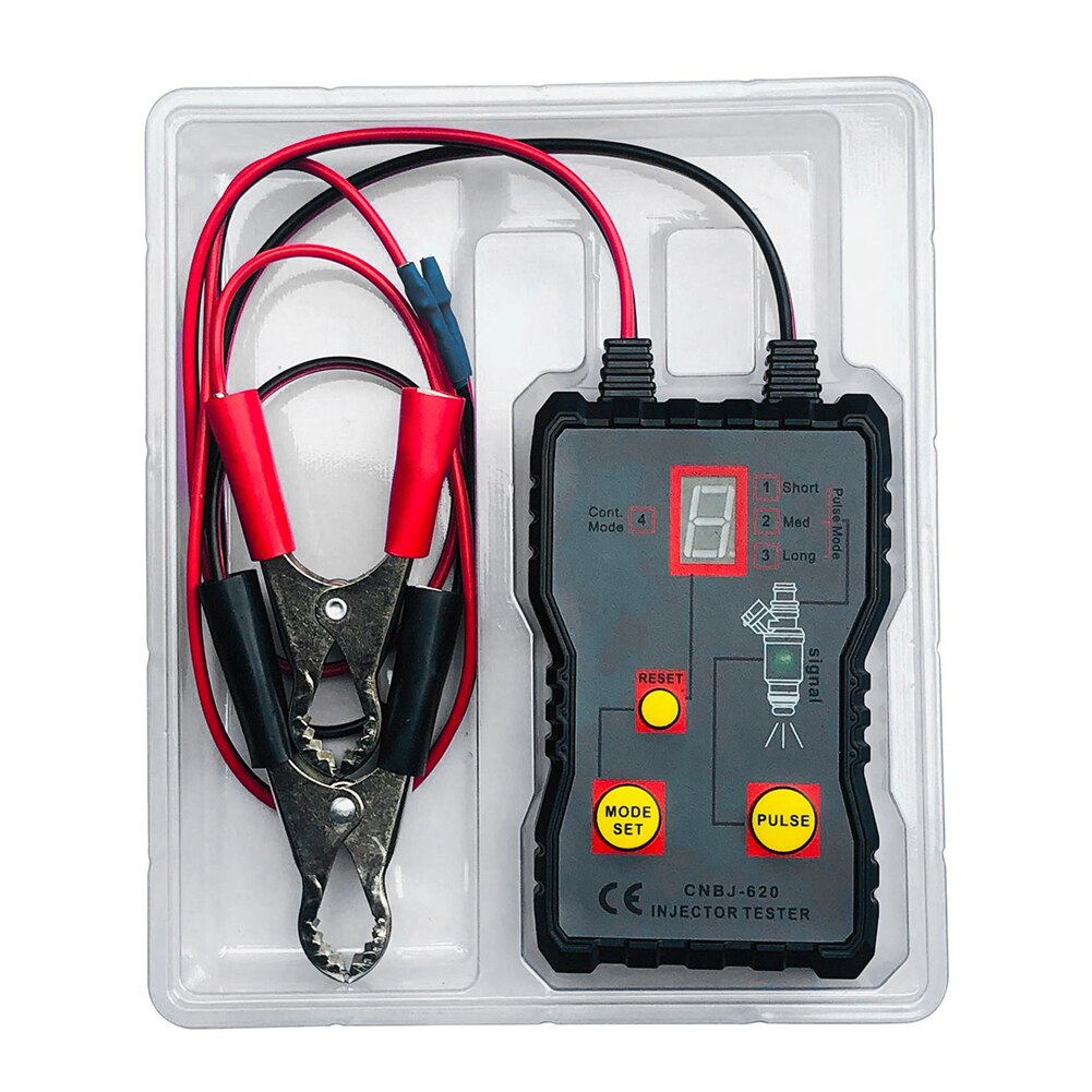 Fuel Injector Tester 12V 4 Pulse Modes Handheld Car Vehicle Fuel Pressure System Diagnostic Scan Testing Tool