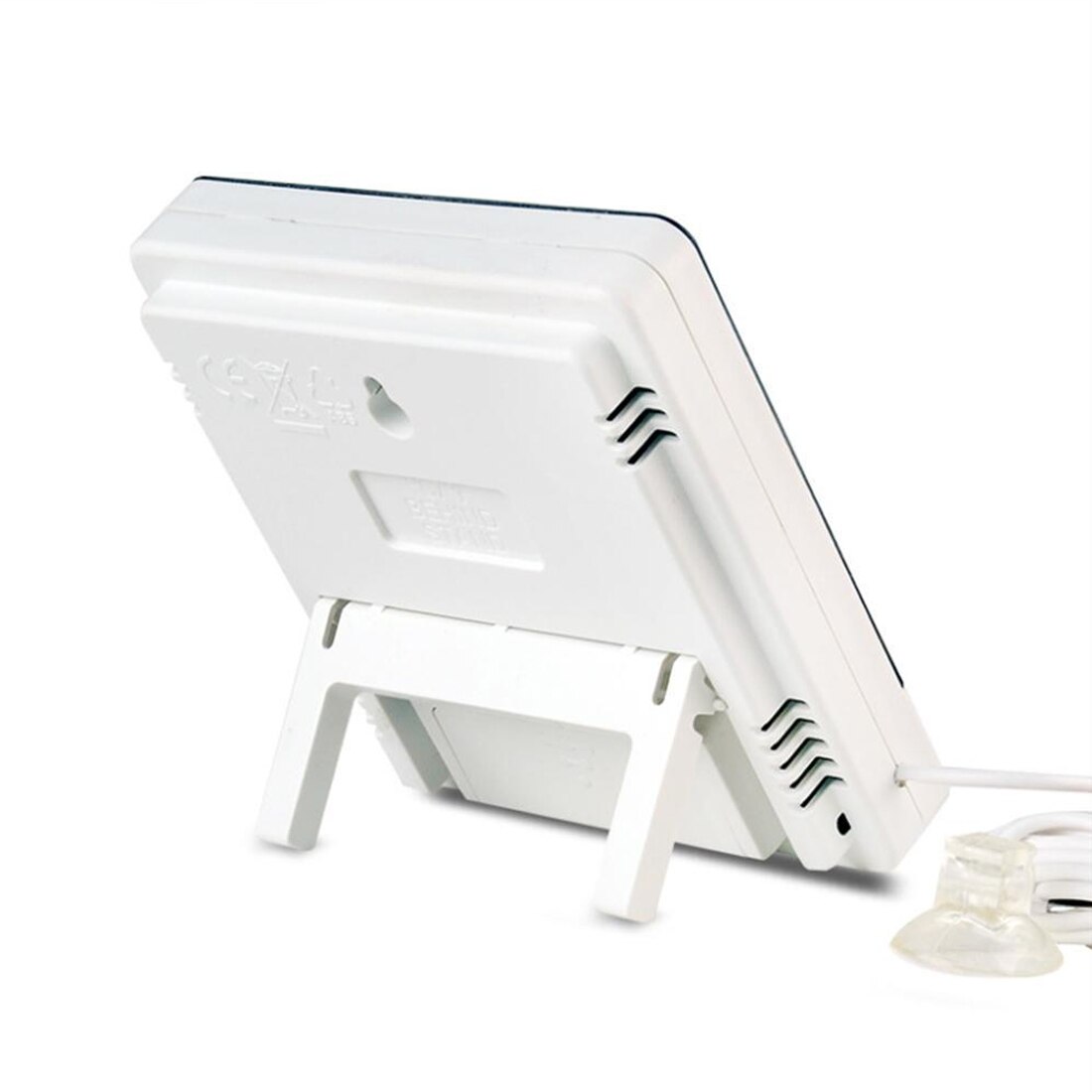 LCD Digital Temperature Humidity Meter Indoor Outdoor Hygrometer Thermometer Weather Station With Clock For Home HTC-1 /-2