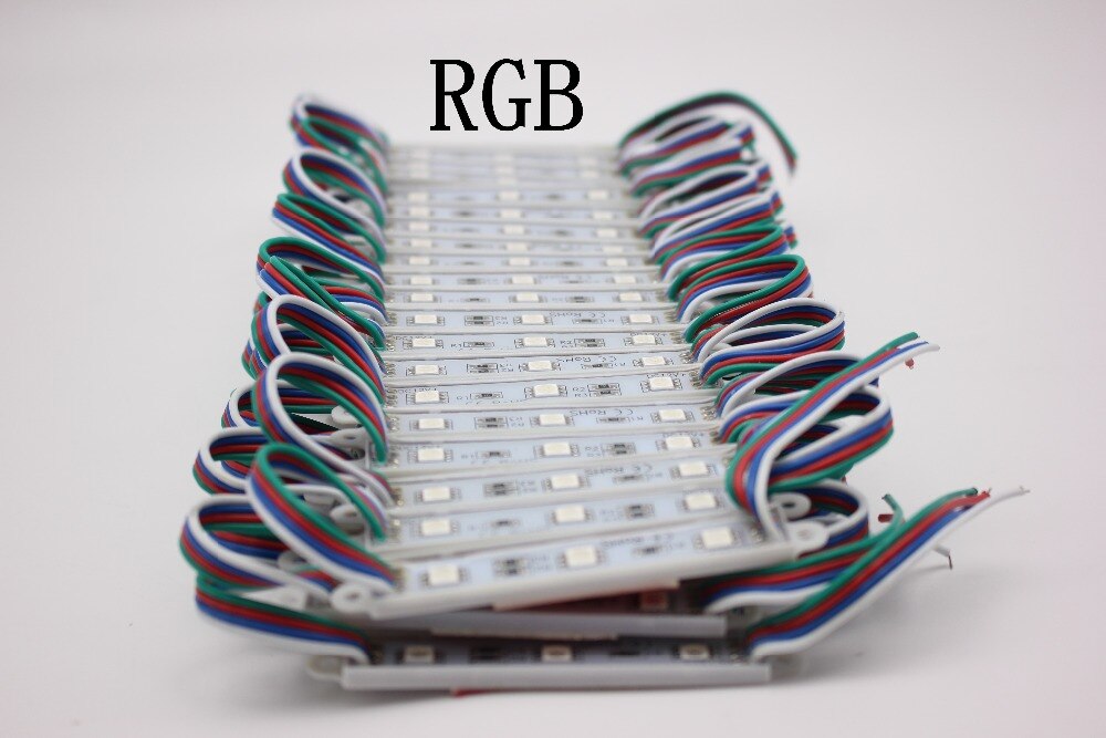 20pcs/100pcs/200pcs/lot SMD 5050 LED light module White RGB LED backlight LED module Waterproof IP65 DC12V
