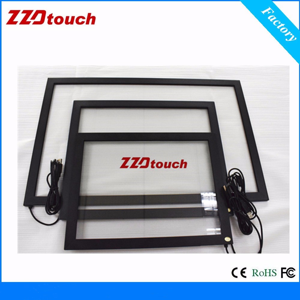 ZZDTOUCH 15 inch touchscreen 2 points infrared touch screen overlay usb IR touch frame for touch screen computer monitor