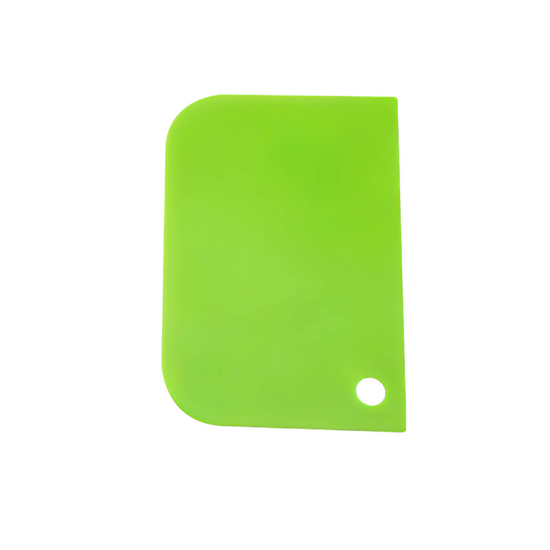 Decorating Tool Baking Dough Cutting Scraper Plastic Dough Scraper Thickened Cream Scraper: Beige