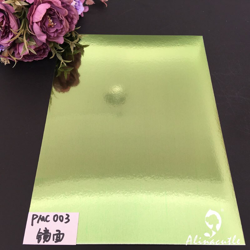 6 colors x 2sheet Cardstock Paper Card Stock Green Colours Shades Mirror A4 250gsm Scrapbooking paper pack craft pad Alinacraft