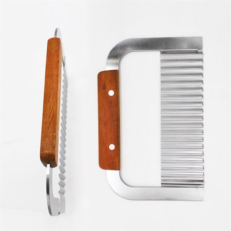 Wavy Potato Cutter Chips Stainless Steel Wrinkled French Fries Fry Slicer Chopper Fruit Vegetable Tools Kitchen Gadgets