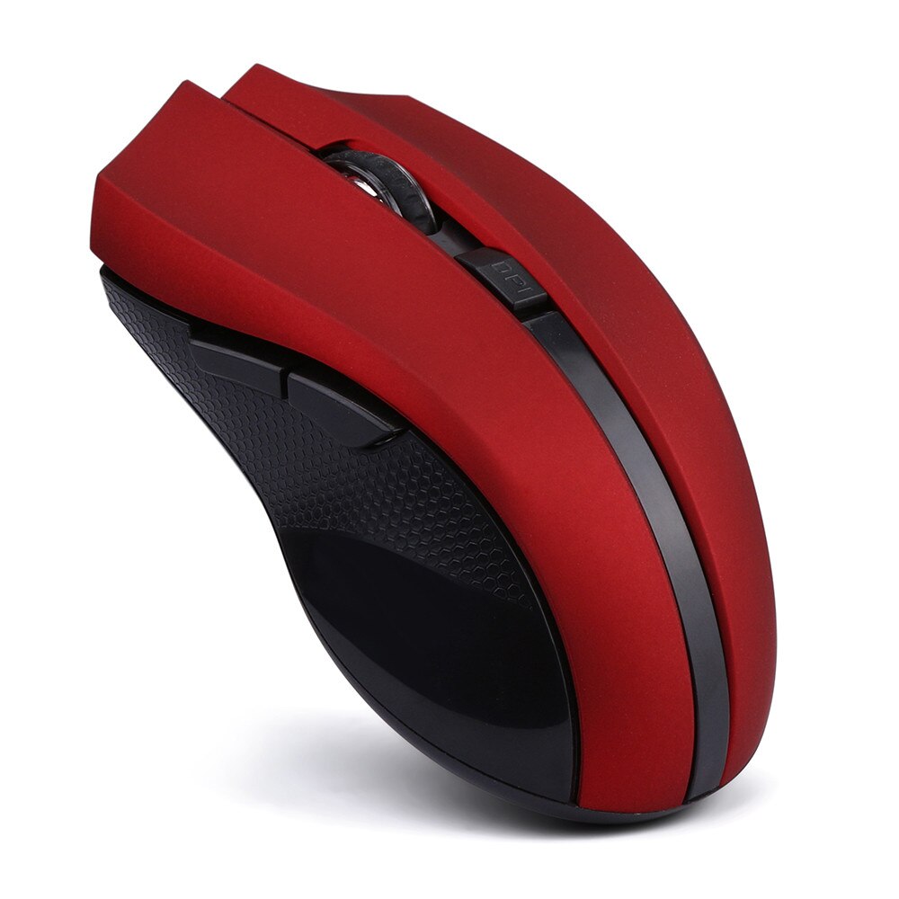 45 # Draadloze Muis 2.4 Ghz Draadloze Optische Gaming Muis Draadloze Muizen Met Usb-ontvanger Voor Pc Laptops Computer Muis gamer: Red 