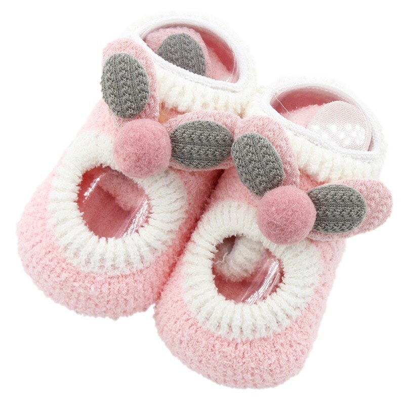 Baby Boys Girls Floor Socks Children Socks Autumn Winter Infant Newborn Cartoon Non-slip Soft Warm Boots: P