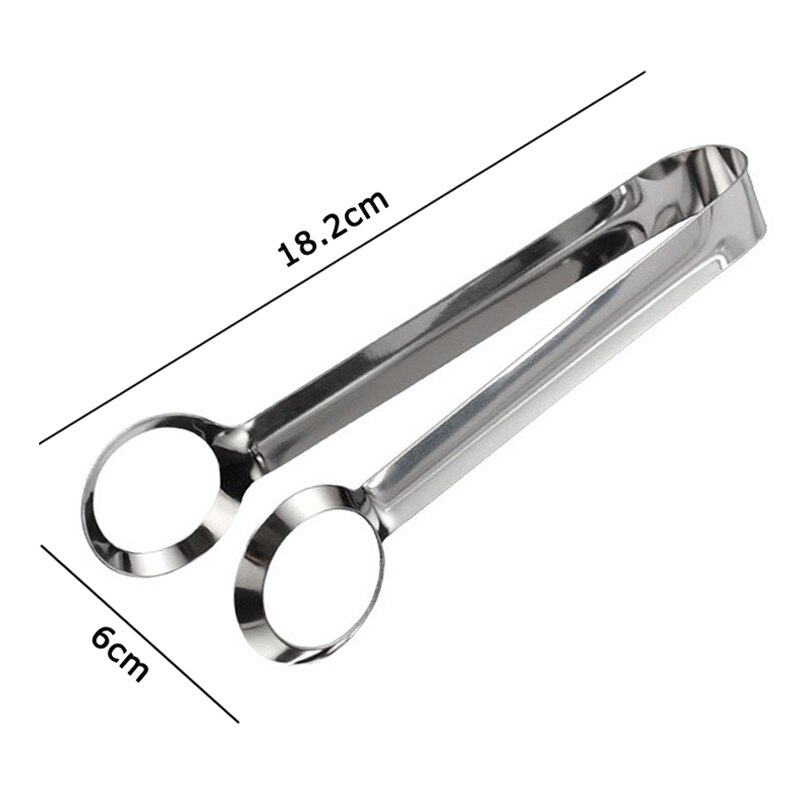 Roestvrijstalen Keuken Tang Gekookt Ei Tang Voedsel Salade Vlees Bal Tang Antislip Ei Tang Clamp Ei Gereedschap kookgerei