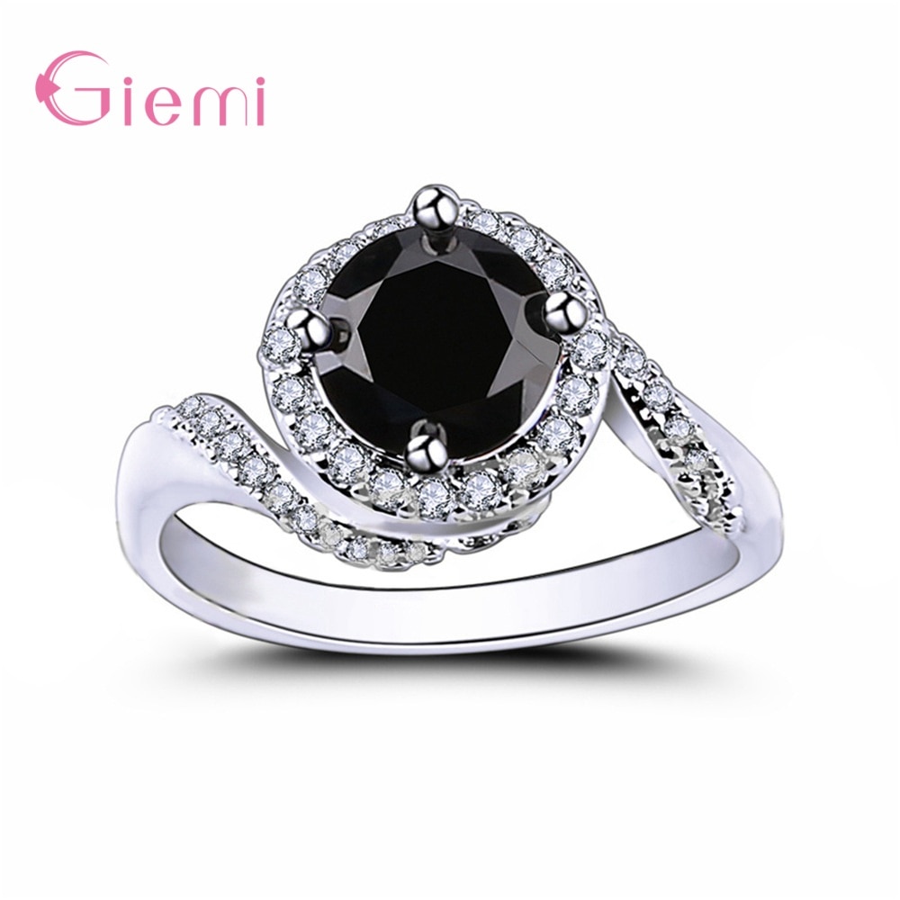 Big Discount Novel Shape Korean Newest Style Genuine 925 Sterling Silver Wedding Rings Jewelry For Women