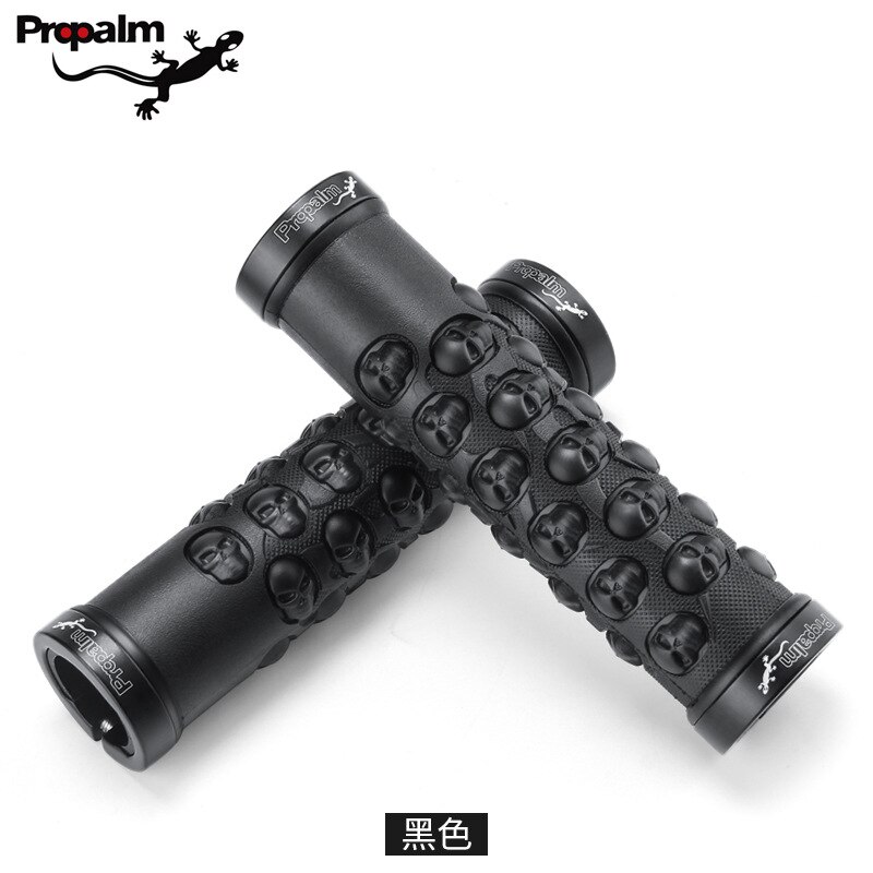 Propalm Bicycle Grips Anti-skid Comfortable Rubber Bike Handlebars Grips Lock-on Mountain Road Bike Handle Bar Grips For Cycling: 702EP Black