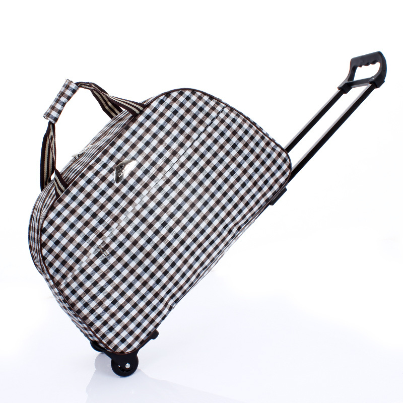 Große Kapazität Reise Trolley Taschen Frauen Männer Rollen Tasche Oxford Wasserdichte Roll Gepäck Koffer Reisetasche Mit Rädern: Dark Grau