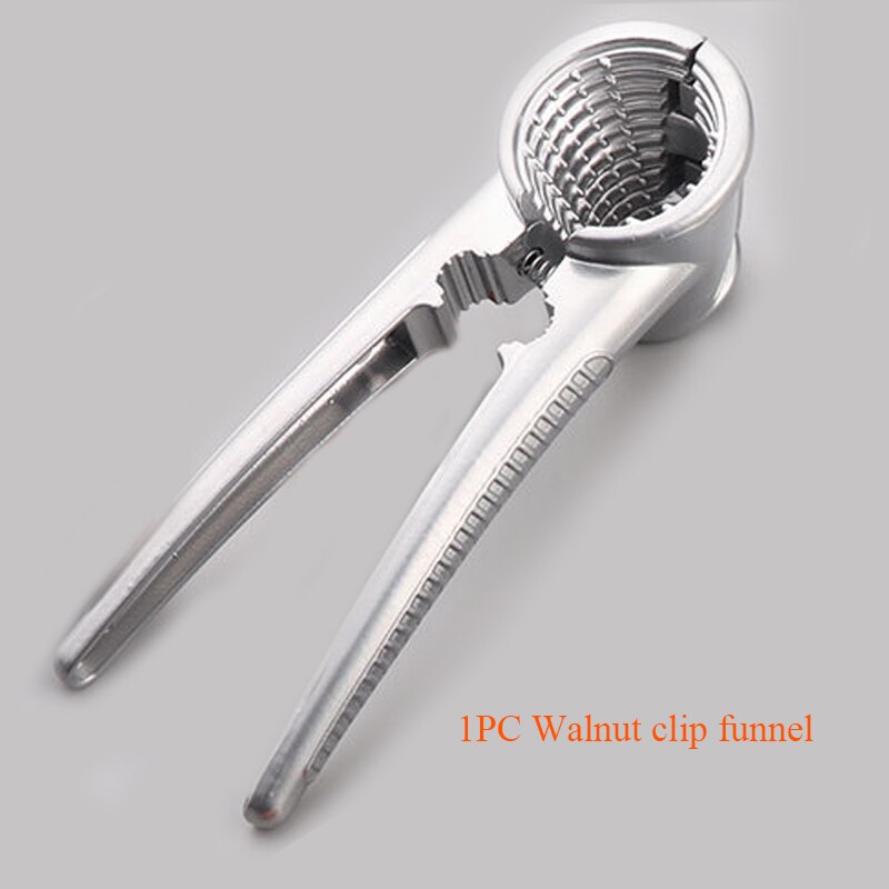 Zinc Alloy Nutcracker Sheller Crack Almond Walnut Pecan Hazelnut Filbert Nut Seafood Cracker Nut Sheller Clip Tool: C