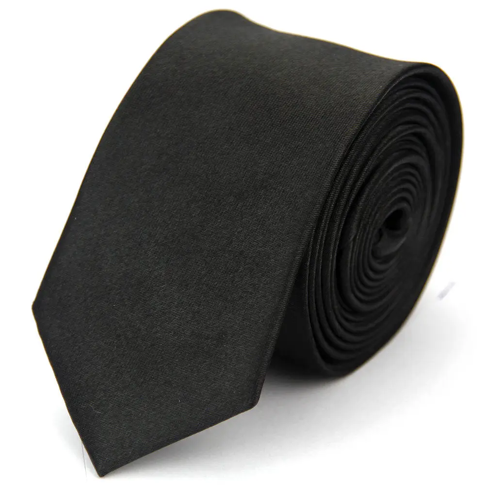 Cravate à col étroit pour hommes femmes 5 cm 2 "mince mince mariage noir bleu rose blanc rouge vert marron violet hommes femme cravate: WHITE