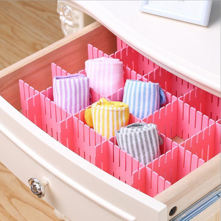 Drawer storage partition partition free combination classification sorting lattice drawer partition baffle organizer