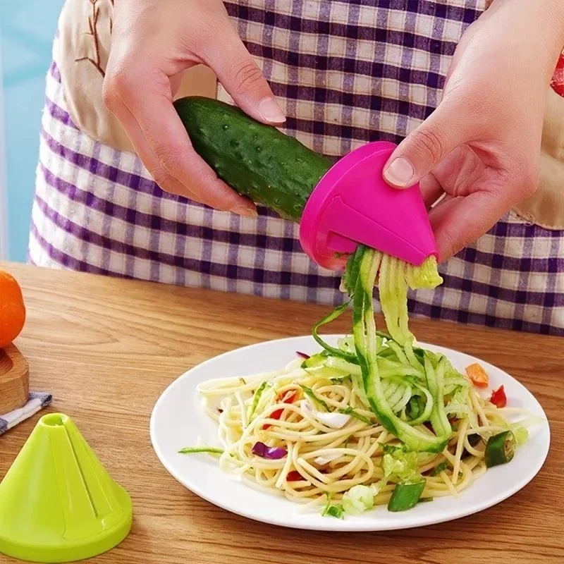 Spiralizer Groentesnijder, Handheld Spiralizer Groente Fruit Courgette Noodle Maker Rasp Slicer Cutters, Keukengadget