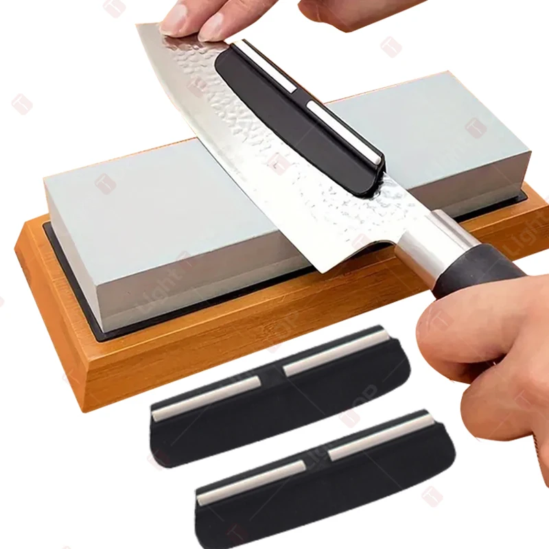 Guía de ángulo para afilar cuchillos, afilador de cuchillos fijo, piedra de afilar , herramienta para afilar cuchillos, accesorios de piedra