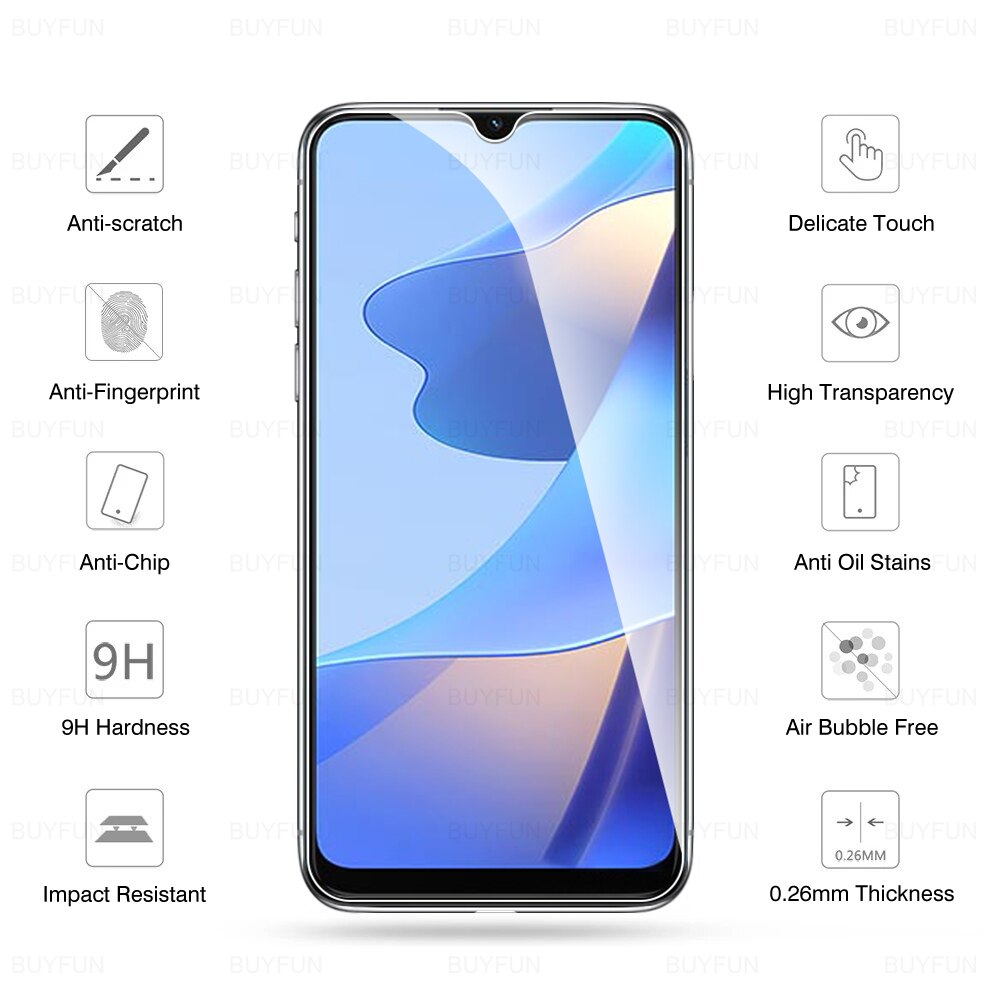 4- in- 1- kamera-displayschutzfolie für oppo  a16 a15 a15s a 16 15 15s, glaslinsenabdeckung, schutz für cph 2269 6.52