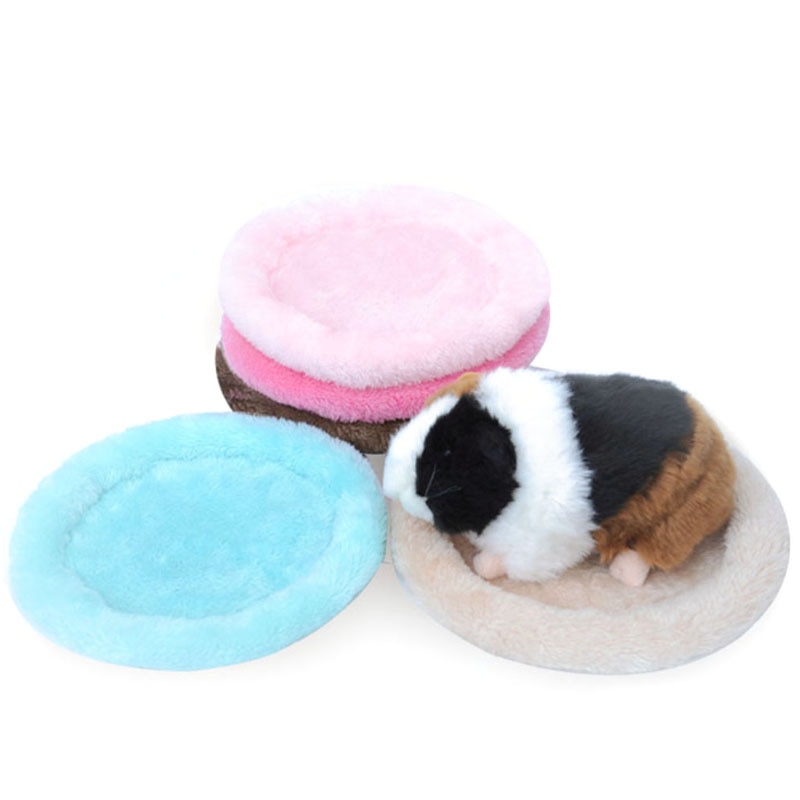 Schattig zacht mini slaapbedkussen warm cavia kooi huismat voor huisdier rat hamster fret eekhoorn accessoire klein huisdierbed