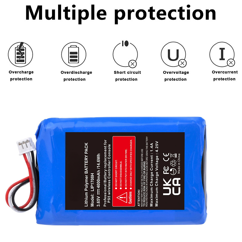 Nova bateria 3.65v 4000mah ps5 lip1078 bateria para sony playstation 5 ps5 dualsense CFI-ZCT1W controlador sem fio de alta qualidade
