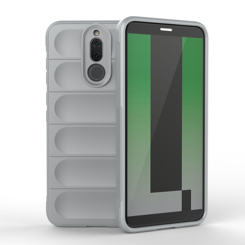Case For Huawei Mate 10 Lite 20 Lite 4g Back Cover Case Shockproof Armor Phone Cases Liquid Silicone Anti-fall Funda Coque: aluminum / GRAY
