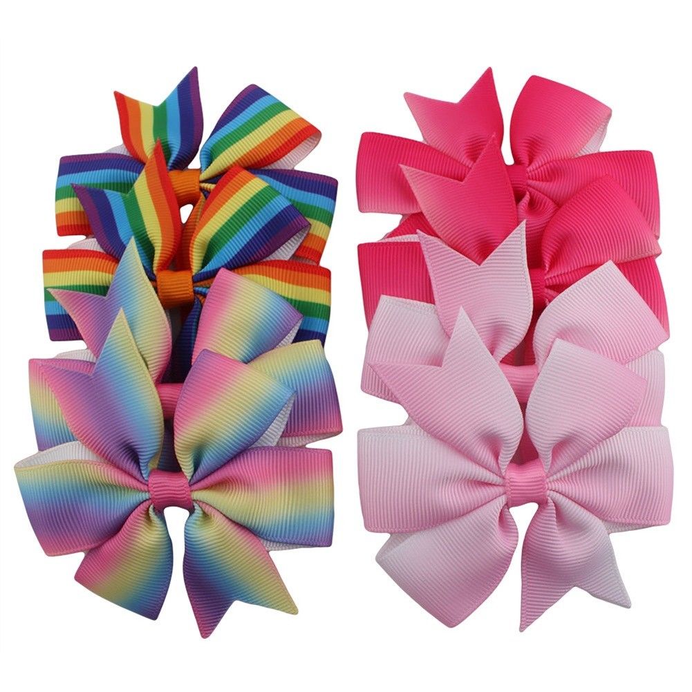 Accessoires pour bébés filles | 40 pièces/ensemble, nœuds de cheveux pour enfants, Clips de cheveux en Alligator, accessoires Photo pour bébés,