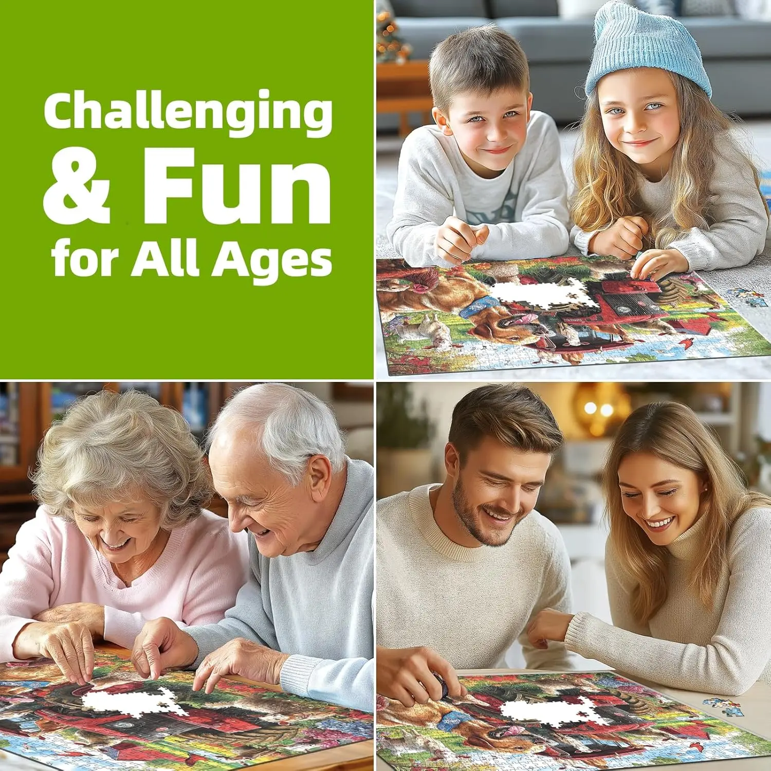 Amsterdam 1000/500/300 peças quebra-cabeças desafiador jogo de atividades familiares para sala de jogos quarto sala de estar presente de festa