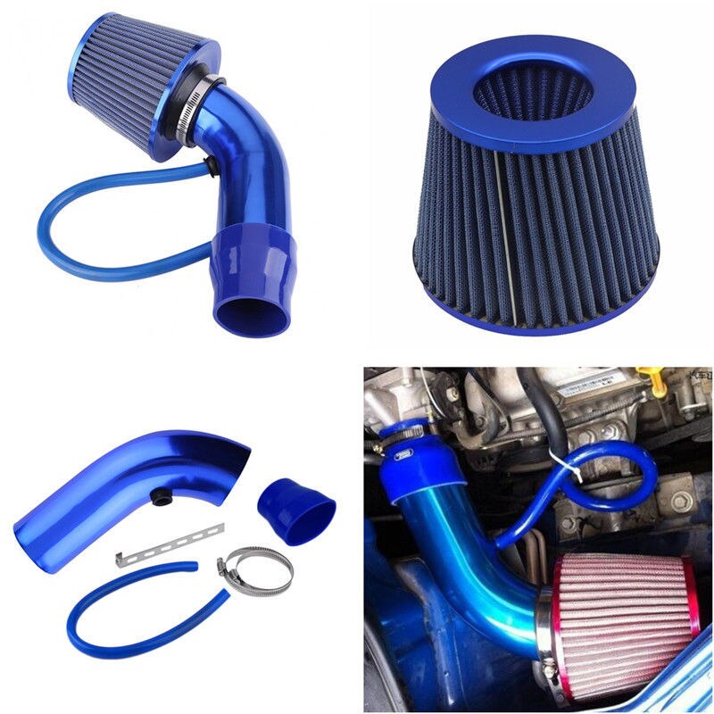 SPEEDWOW Alumimum 3 ''75mm Auto Cold Air Intake System Turbo Inductie Buis + Cone Luchtfilter