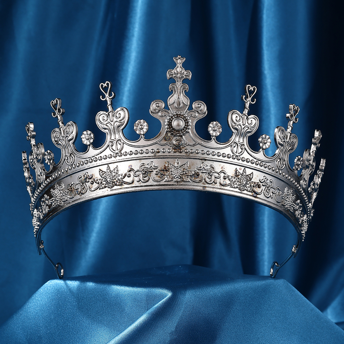 Couronne de roi médiévale pour hommes, femmes et enfants, couronne de Cosplay sur scène, accessoire de fête d'halloween, 1 pièce: Pistolet noir plaqué