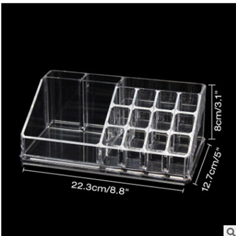 Acrylic transparent Makeup Organizer Storage Boxes Make Cosmetics Brush Organizer home Drawers Cotton Swabs Stick Storage case