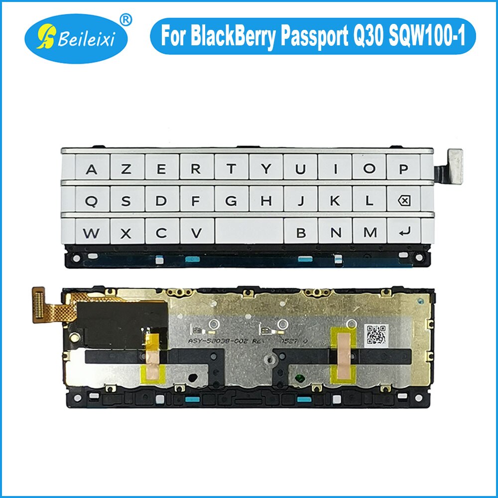 Voor blackberry passport  q30 sqw 100-1 franse versie toetsenbordknop met flexkabel telefoonvervangingsonderdelen