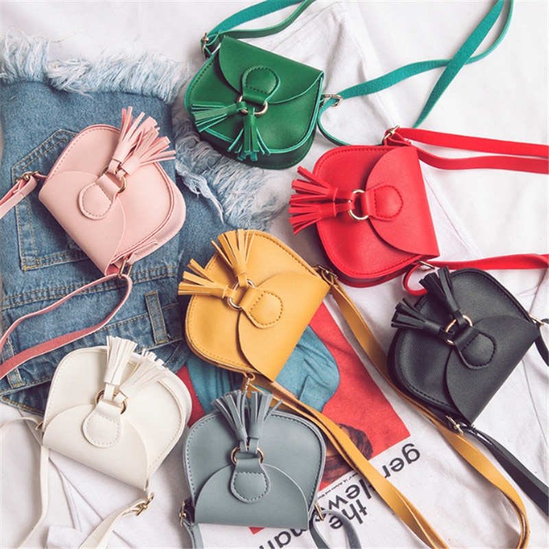 Børns håndtaske pu søde crossbody mini totes børns crossbody rød dejlig prinsesse messenger