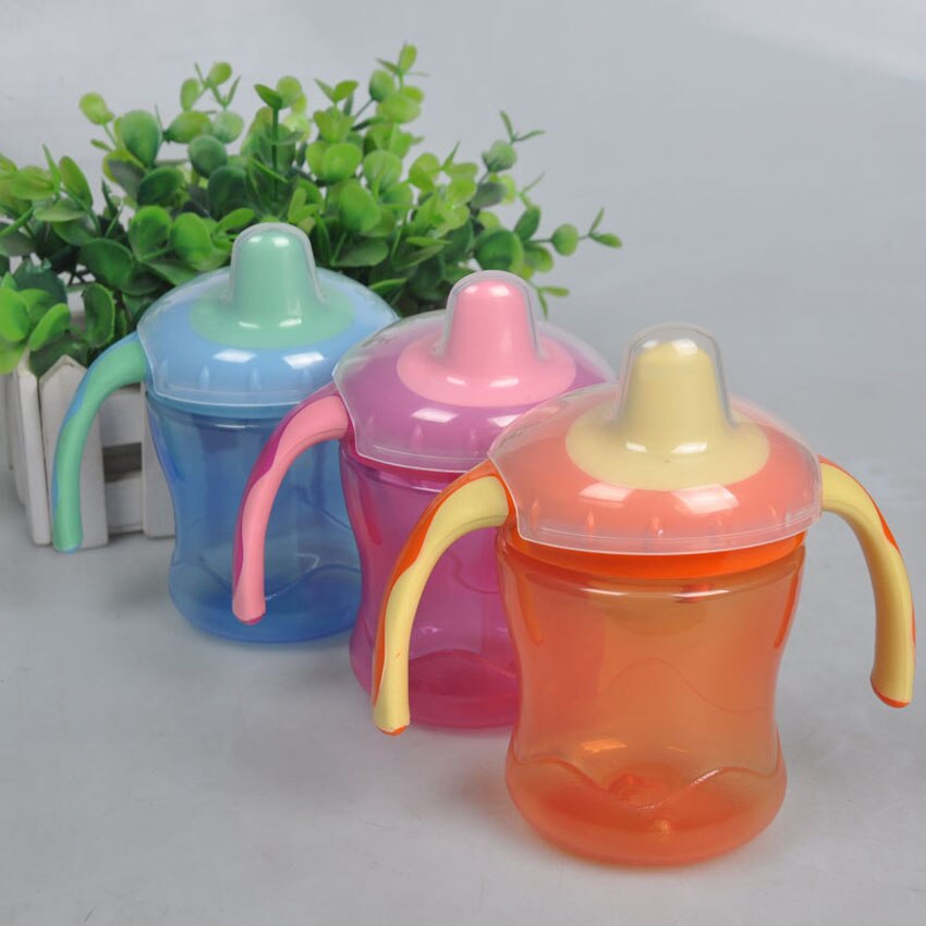 Nova boca macia duckbill sippy formação infantil mamadeiras de alimentação do bebê copos para bebês marca bebê garrafa de alimentação crianças garrafa de água