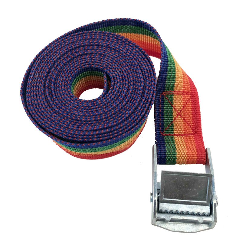 Corde de Tension de voiture de 2M, sangle fixe de cargaison, support de toit, sangles d'arrimage, ceinture d'attache à cliquet avec boucle, ceinture de rangement à cliquet: B