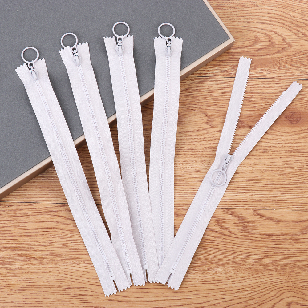Uds 25cm cremalleras invisibles DIY de Nylon de bobina cremallera para costura Ropa Accesorios anillo de tiro de cremallera Slider la cabeza para DIY de prendas de vestir