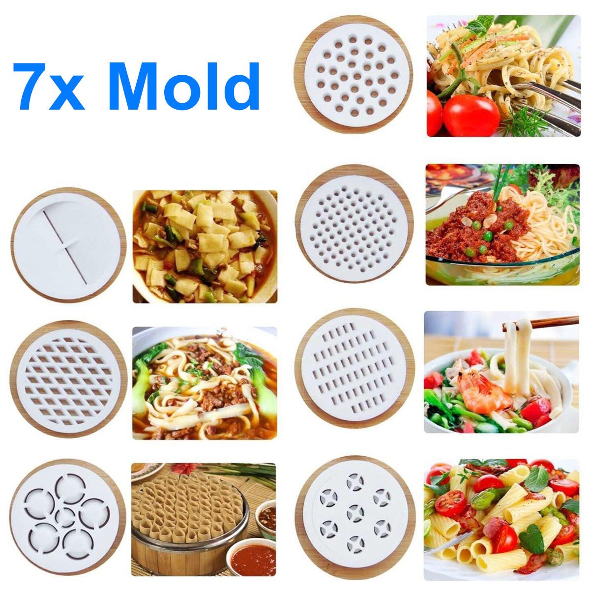 Manual Noodle Maker Press Pasta Machine Multifunction Crank Cutter Fruits Juicer Cookware With 7 Pressing Noodle Moulds Making