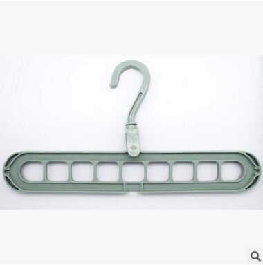 Nuttig Space Saver Wonder Magic Kleerhanger Kast Rekken Organizer Opknoping Jas Jurk Haken: Groen