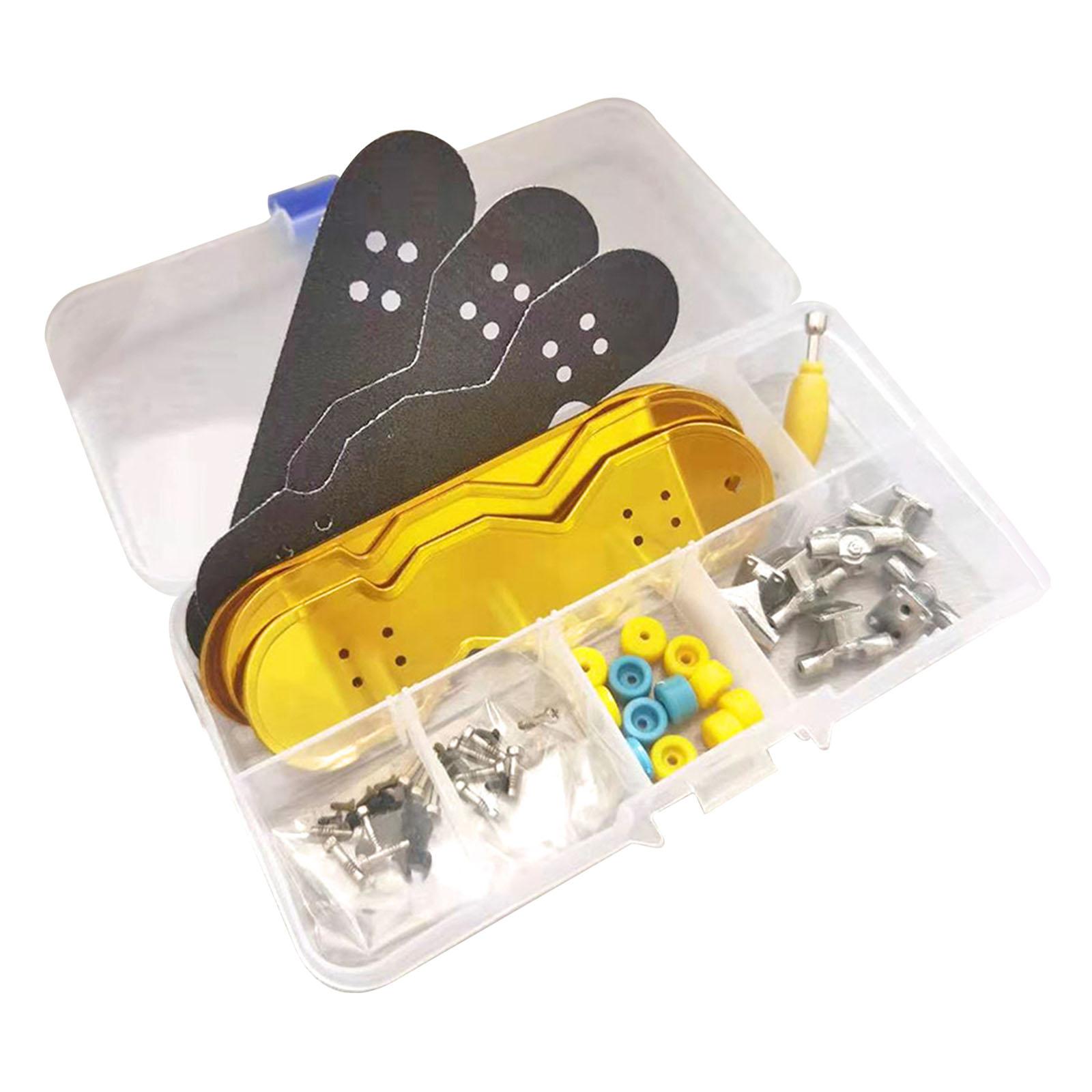 Jouets de réparation de Skateboard à doigts professionnels, pour adultes et enfants: Golden