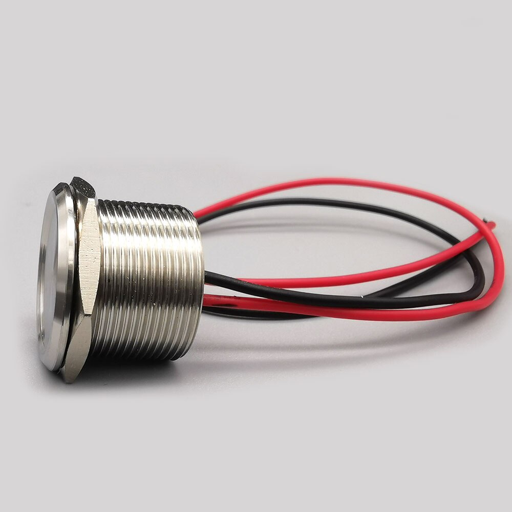 Interruttori tattili piezoelettrici impermeabili in acciaio inossidabile 16mm 19mm 22mm 25mm pulsante momentaneo capacitivo aperto normale