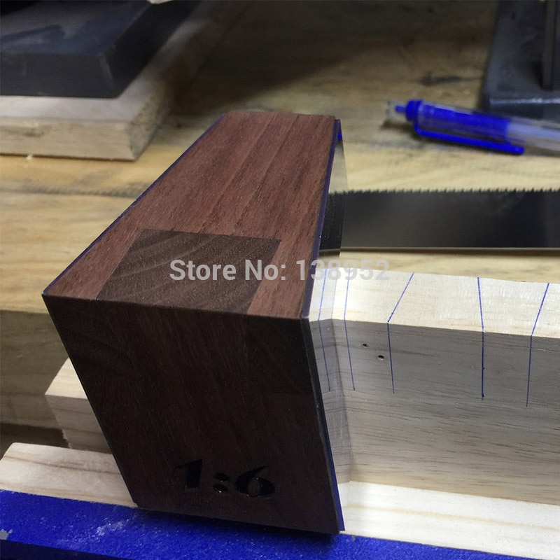 Japanese Black walnut Dovetail Saw Guide Set 1:4 1:6 1:7 1:8 Joinery Cutting Guide Angle Saw Guide Woodworking Tool Durable