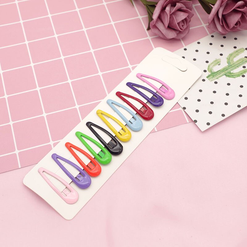 20 stk baby hårspænder til hårstyling tilbehør piger snap klip glitter stifter bb hårnål farve hårspænder til børn børn 5cm: 2